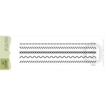 Акриловый штамп Lesia Zgharda F084 Швейная строчка стежки аккуратные, 4 штуки, 19х13.5 см