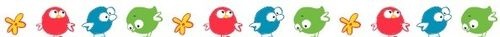 Паперовий скотч з принтом від ScrapBerryʼs - Басик & Ко - Пташки, ширина 15 мм, довжина 8 м
