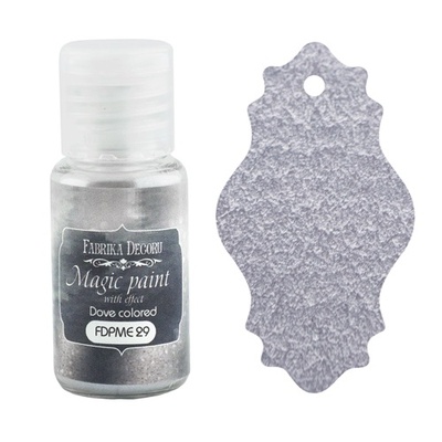 Суха фарба Magic paint with effect, колір Сивний, 15мл