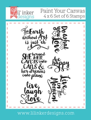 Штампи від Lil'Inker Designs - Paint Your Canvas Stamps