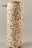 Бавовняний шнур від Baker's Twine - Orange, 2 мм, колір помаранчевий/білий, 1 м