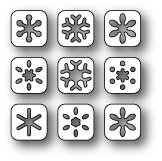 Ножі від Poppystamps - Snowflake Tabs craft die