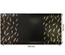 Відріз екошкіри з тисненням золотою фольгою Golden Feather Glossy Black, 50см х 25см, ТМ Фабрика Декору