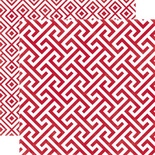 Аркуш скрап-паперу Echo Park - Lipstick Geometric, 30x30 см