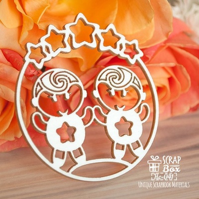 Чіпборд ScrapBox - Зодіак Близнюки Hc-041