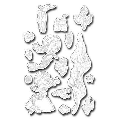 Лезвие Frantic Stamper- Precision Die - Under The Sea stamp matchers