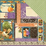ЦІНУ ЗНИЖЕНО! Аркуш паперу Graphic 45 - October Collection, розмір 30x30 см, двосторонній