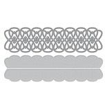 Ножі для вирубки від Spellbinders - Shapeabilities Infinity Link Border Etched Wafer Thin Dies Metal