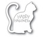 Ніж для вирубки від Poppystamps - Happy Halloween Cat
