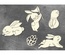 Набiр чіпбордiв Sweet bunny 10x15см #708, колір молочний, ТМ Фабрика Декору