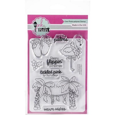 Набор штампов Pink and Main Clear Stamps 10*15 см - Deck The Palms