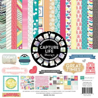 Набор бумаги от Echo Park  - Capture Life, 30х30см, 12+2 листов