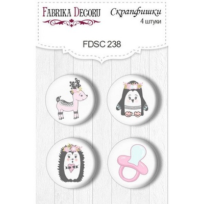 Набір фішок ТМ Фабрика Декору з 4 шт. №238, Scandi Baby Girl