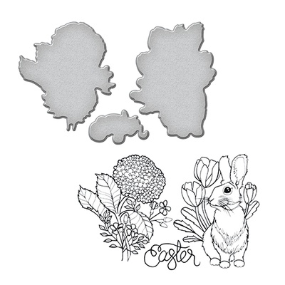 Набір ножів з штампами від Spellbinders — Bunny - Великодняльний кролик