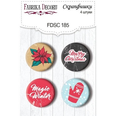 Набір скрап-фішок Фабрика Декору з 4 шт. No 185
