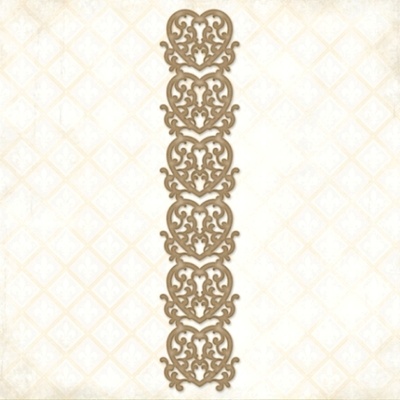 Чіпборд Blue Fern StudiOs-Lace Heart Border