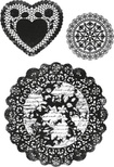 Набір акрилових штампів від Kaisercraft - DOILIES - SECRET ADMIR