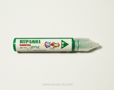 Вітражна фарба від ТМ ЕК, зелена