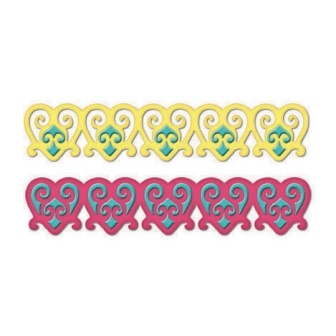 Ніж для вирубки Spellbinders - Renaissance Hearts Borderabilities Petite, 2 шт.