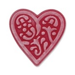Ніж для вирубки Sizzix Embosslits Die - Heart, Lace by Scrappy Cat, 1 шт.