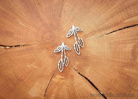Чіпборд від WOODchic - «Подвіска бохо», 2.3x4.2см
