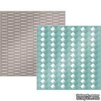 Набор папок для тиснения We R Memory Keepers - Woven -  Embossing Folders 6"X6", 15 x 15, 2шт. 