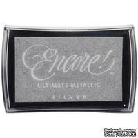 Чернила Tsukineko Encore Ultimate Metallic Ink Pad - Silver