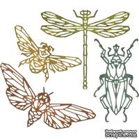 Ножи Sizzix Thinlits Dies By Tim Holtz - Geo Insects, 4 шт - ScrapUA.com