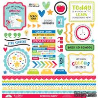 Наклейки от Doodlebug - This &amp; That Cardstock Stickers 12&quot;X12&quot; - School Days, 50 шт. - ScrapUA.com