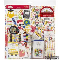 Полная коллекция бумаги и декора от Doodlebug Cardstock - School Days