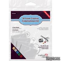 Набор листов вспененной резины на клеевой основе и фольги от Scrapbook Adhesives 