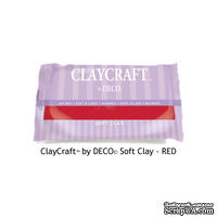 Полимерная глина от Claycraft by Deco© - Red, цвет красный, 55 гр.