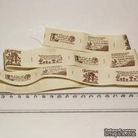 Лента от Thailand - Lovely Print Cotton Ribbon Label String Four Patterns, 1 метр