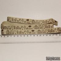 Лента от Thailand - Bird Cage Pattern Linen Ribbon Label String, 1 метр