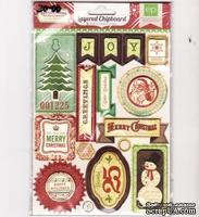 Объемные наклейки от Echo Park - Reflections Christmas, 13 штук - ScrapUA.com