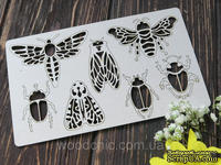 Чипборд набор Жучки 2 от WOODchic, 7,5х5 см 3,5х3 см - ScrapUA.com