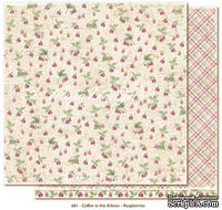 Двусторонний лист бумаги для скрапбукинга от Maja Design - Coffee in the Arbour - Raspberries, 30x30 см - ScrapUA.com