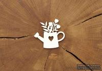 Чипборд от WOODchic - &quot;Лейка с цветами 1&quot;, 6х6.2 см - ScrapUA.com