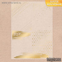 Калька декоративная с тиснением от АртУзор - &quot;Love&quot;, 29,7х21 см - ScrapUA.com