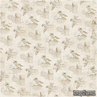 Двусторонний лист бумаги для скрапбукинга от Maja Design - Vintage Spring Basics - 2nd of April, 30x30 см