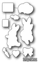 Ножи от Memory Box - Birthday Bunnies die set - ScrapUA.com