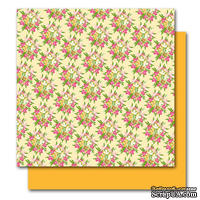Двусторонний лист картона от American Crafts - Evelyn, Botanique, 30x30 см, 1 шт.