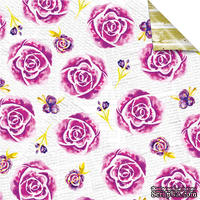 Лист бумаги для скрапбукинга от Lemon Owl - Plans for Today, Flower Garden, 30x30