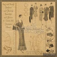 Лист скрапбумаги Graphic 45 - Feminine Heart, 30х30 см