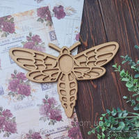 Заготовка артборд Мотылек от WOODchic, 24.5х16.5см, мдф 3мм - ScrapUA.com