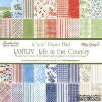 Набор бумаги для скрапбукинга от Maja Design - Life in the Country PAPER PAD, 15х15 см, 36 листов
