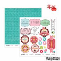 Бумага для скрапбукинга от ROSA TALENT - Cake delicious 3, двусторонняя, 30х30см, 200г/м2 - ScrapUA.com
