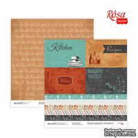 Бумага для скрапбукинга от ROSA TALENT - Recipe book 8, двусторонняя, 30,48х30,48см, 200г/м2 - ScrapUA.com