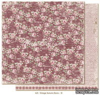 Двусторонний лист скрапбумаги от Maja Design - Vintage Autumn Basics no.VI, 30х30см - ScrapUA.com