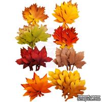 Набор листиков Prima - Autumn Leaves - Autumn Sunset, 48 штук